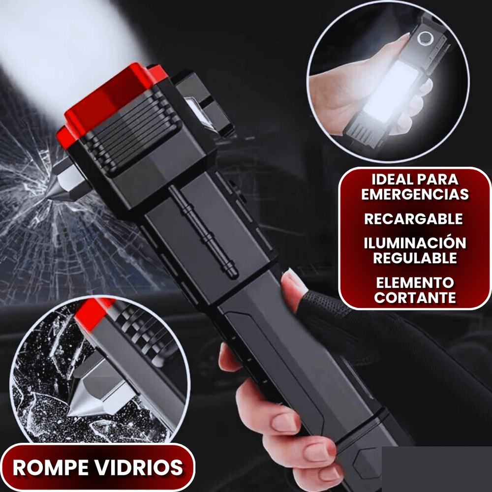 Rompe vidrios y corta cinturón