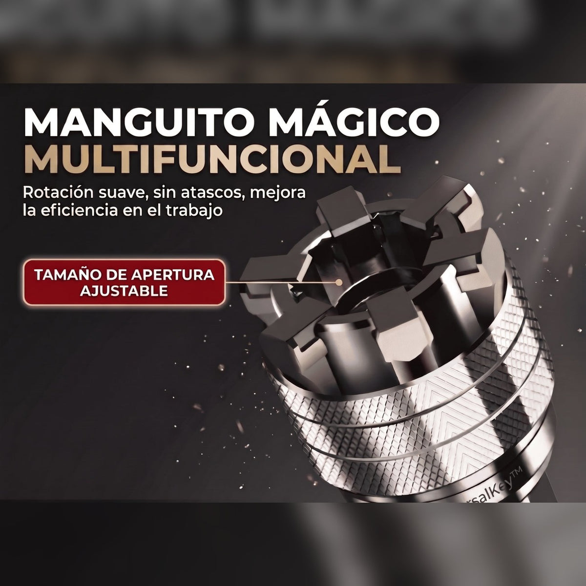 Llave Universal Multifuncional 🔧 Se Adapta a Cualquier Tuerca + Ratchet y Adaptador — 1