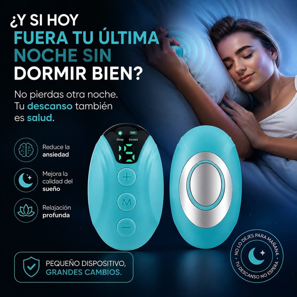 Dispositivo de Relajación de Microcorriente 🌙 Para tu Rutina de Descanso — 3