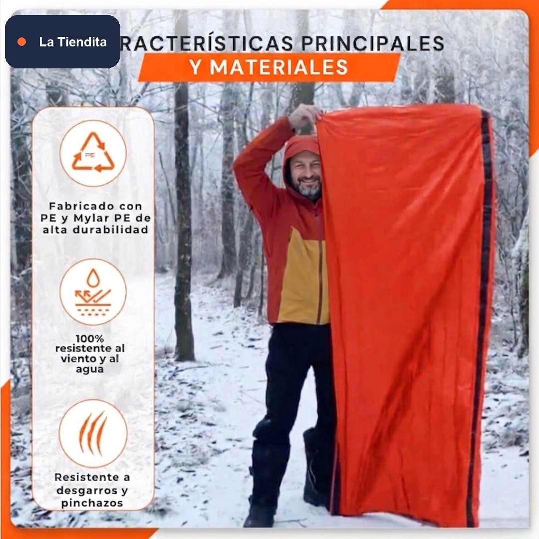 Bolsa de Dormir de Emergencia — Manta Térmica de Supervivencia 🔥 5
