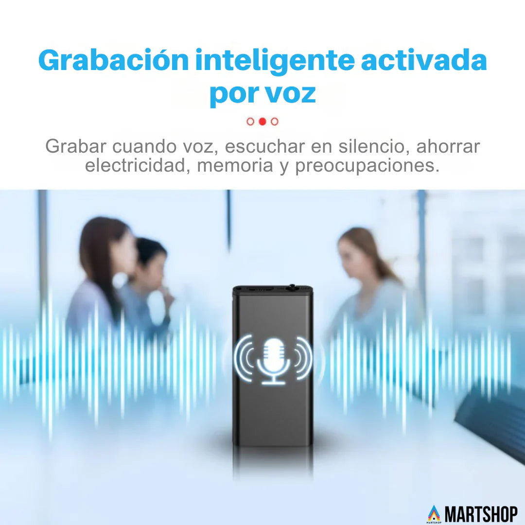 Mini Grabadora de Voz Recargable — Discreta y Portátil 🎙️