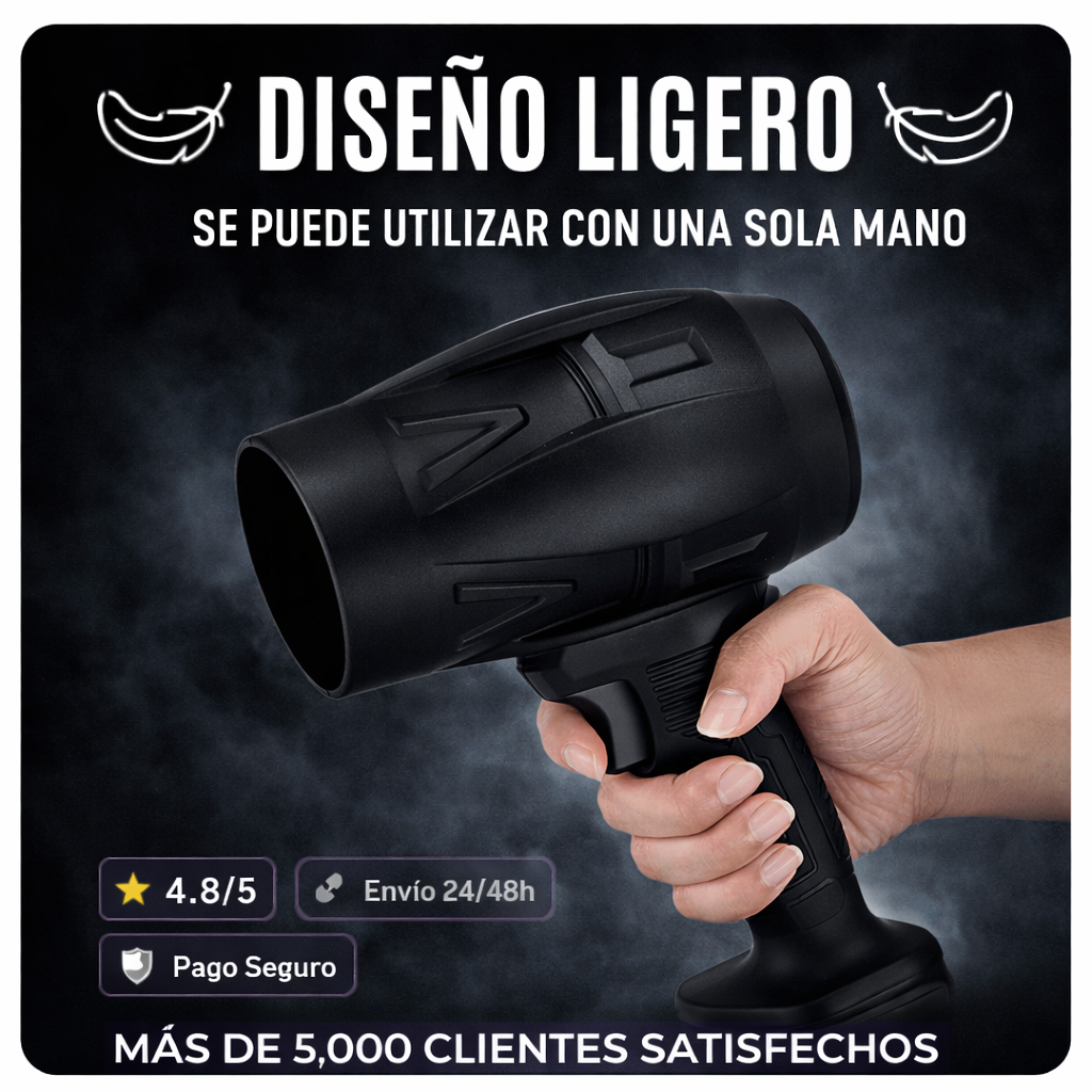 Soplador de Aire Inalámbrico Recargable Potente
