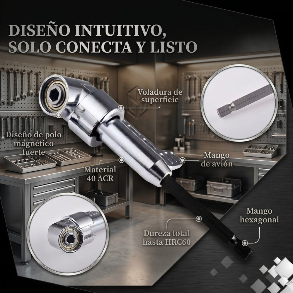 Adaptador de Taladro Grande + Pequeño — Acceso Sin Límites 🔧