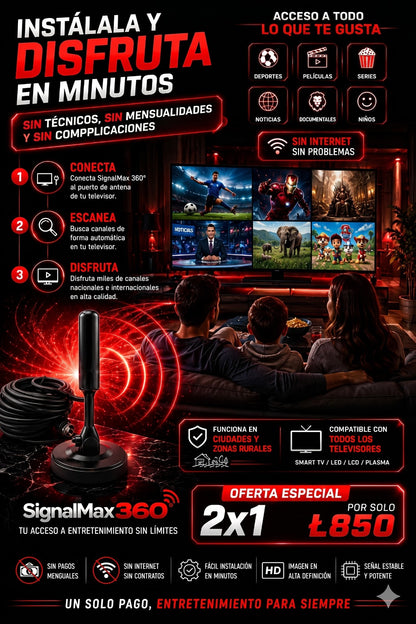 Antena Digital HD 4K — Canales Gratis sin Pagar Cable 📺