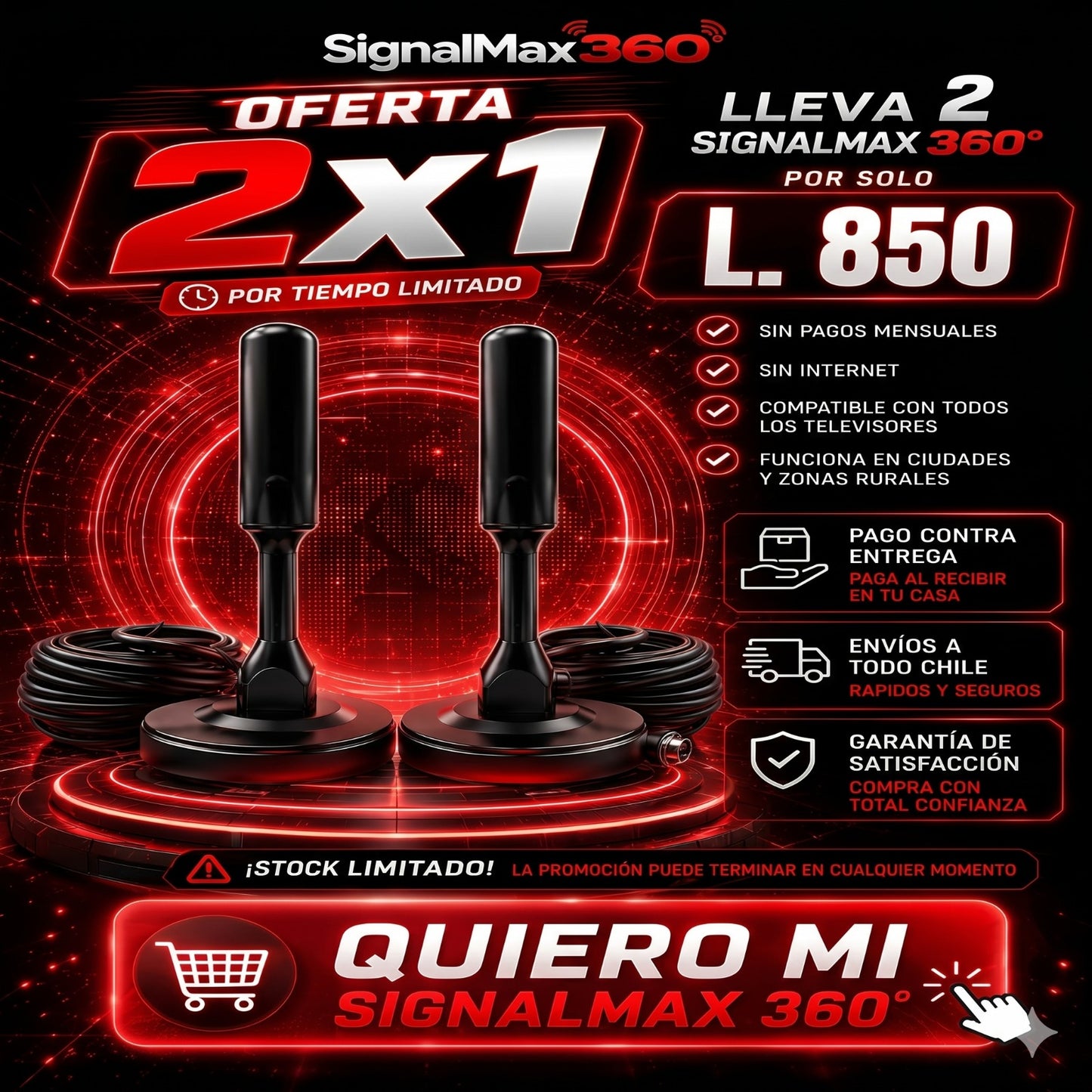 Antena Digital HD 4K — Canales Gratis sin Pagar Cable 📺
