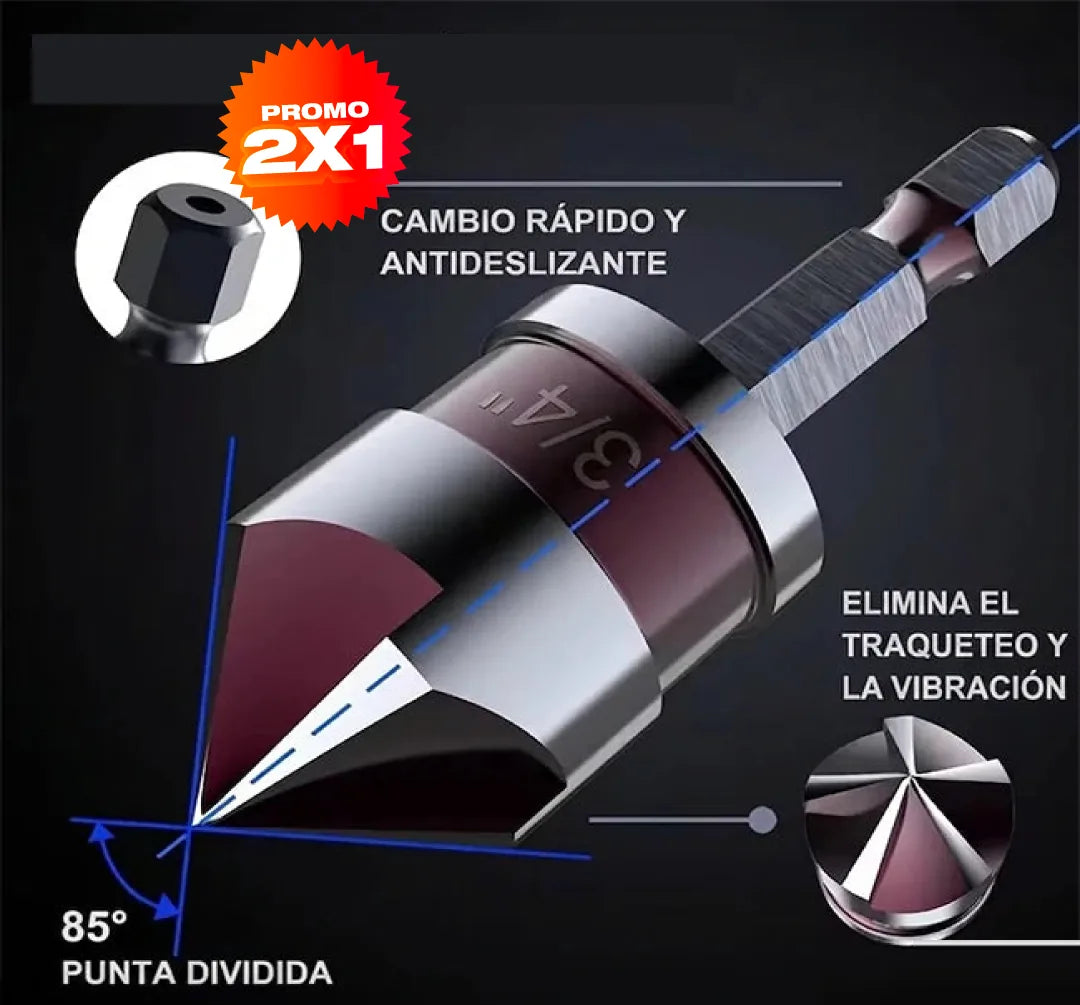 Promo 2x1 Set Brocas Avellanadoras — 10 Piezas