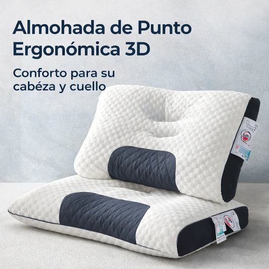 Almohada Ortopédica Cervical 3D — Alivia el Dolor de Cuello y Corrige tu Postura