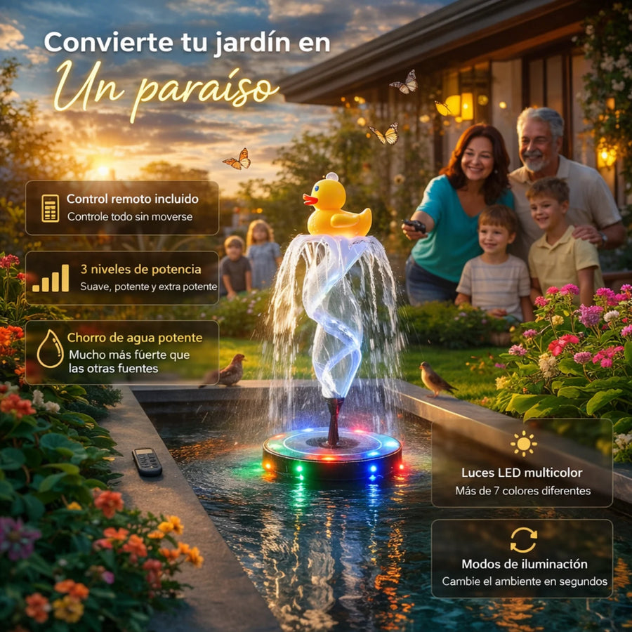 Fuente Solar Zen 3.0 — Convertí tu jardín en un paraíso