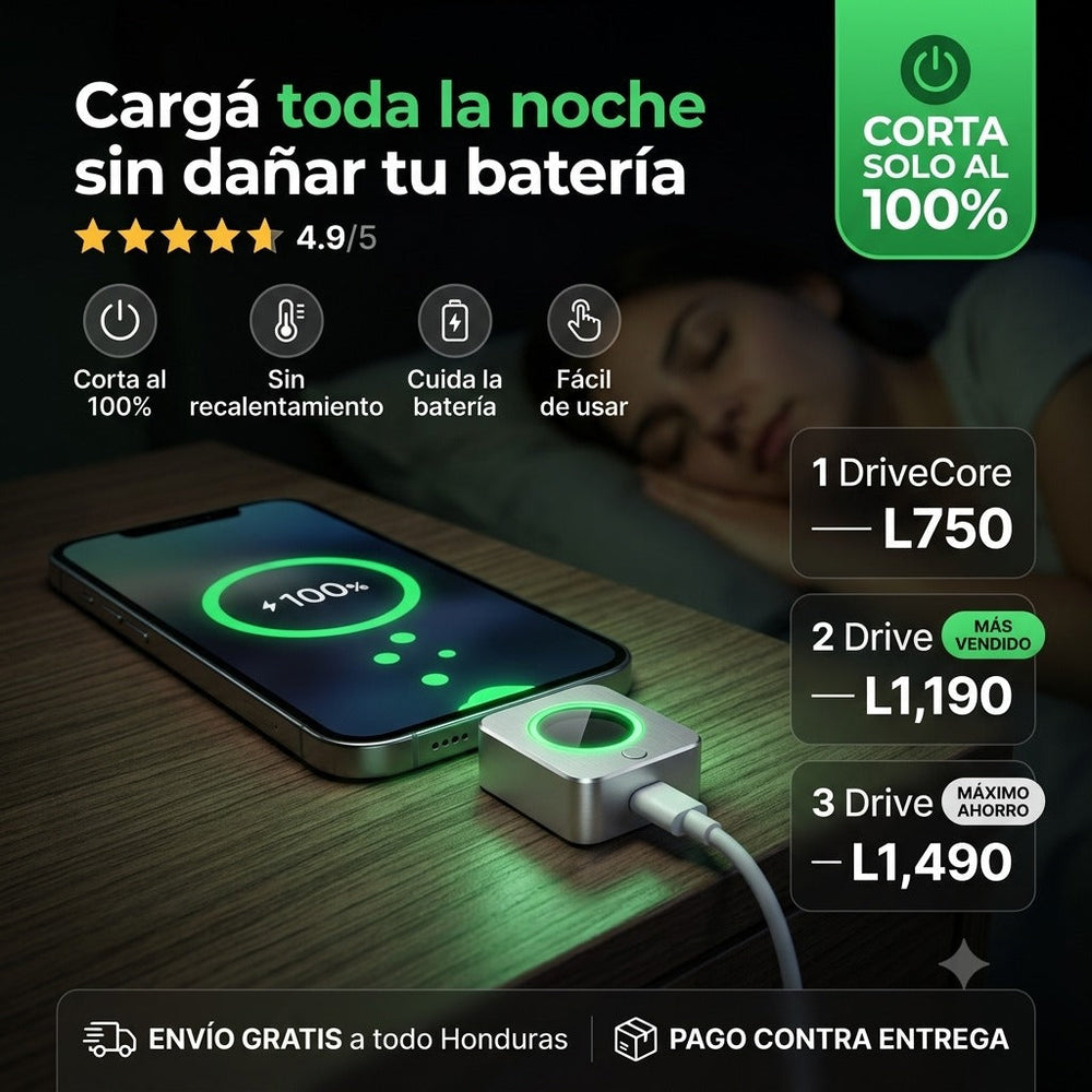 DriveCore — Adaptador de Carga Inteligente Anti-Sobrecarga 🔌
