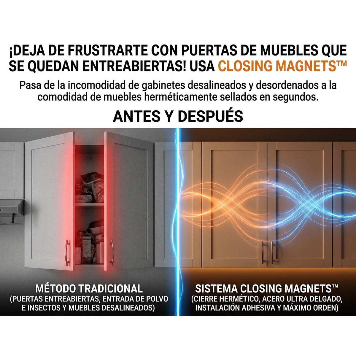 Closing Magnets — Cierre Magnético para Puertas y Cajones (Set de 10) 🧲 — 4