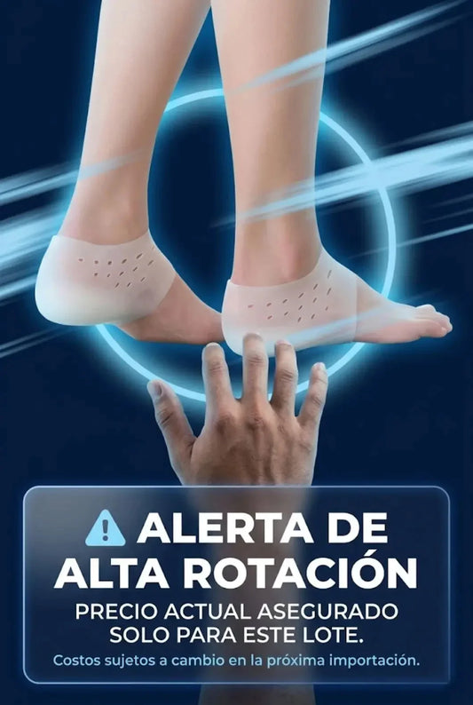 Talonera Ortopédica de Gel 3cm 🦶 Par Completo