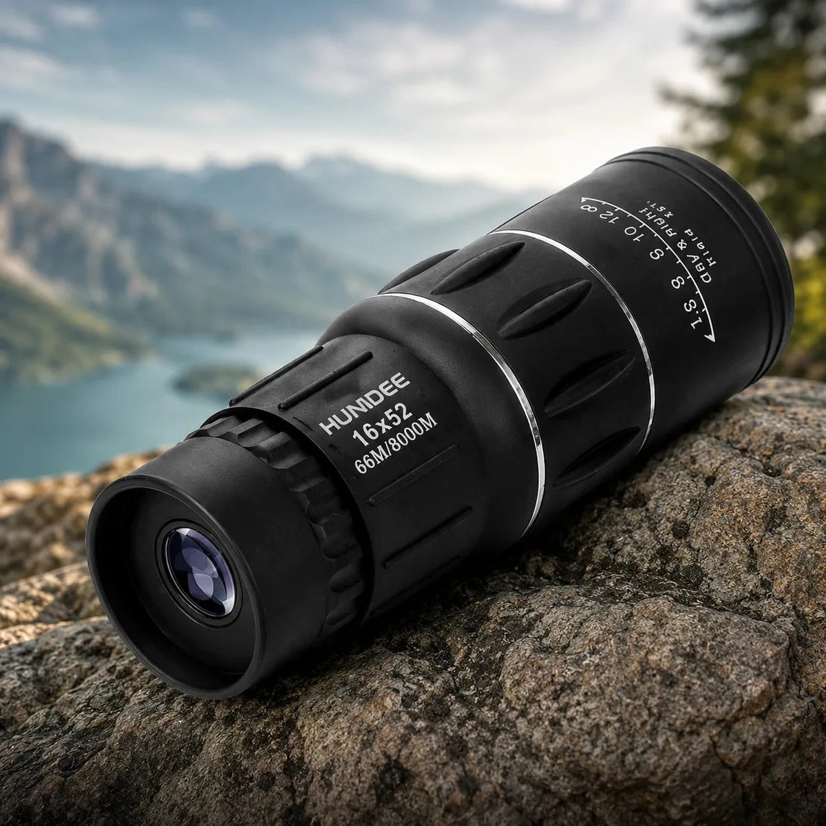 Telescopio Monocular Visión HD 🔭 Hasta 8 km · Soporte para Celular